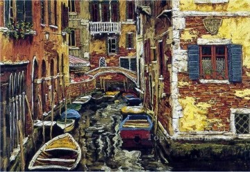 街並み Painting - YXJ0437e 印象派ヴェネツィアの風景